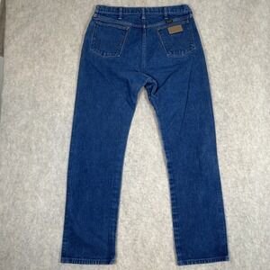 Wrangler Jeans Mens 36x33* Blue Cowboy Cut Original Fit Western Work 13MWZ USA